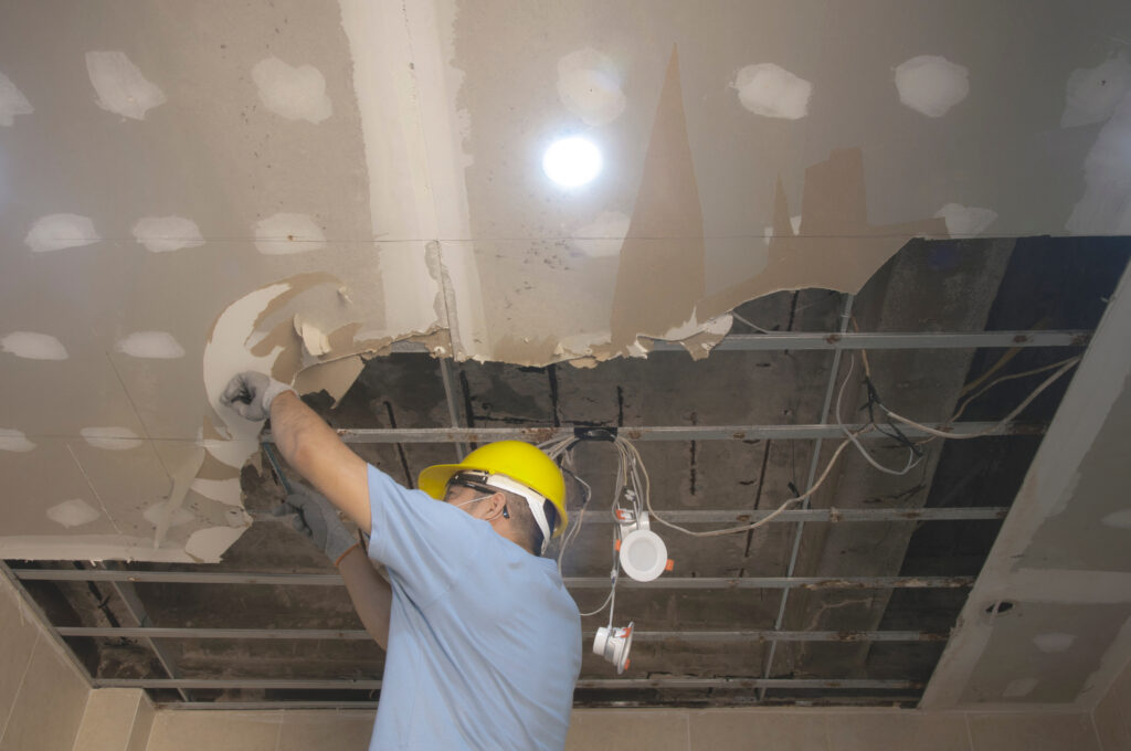 Ceiling repair water leak